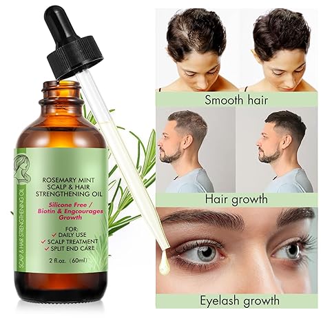 ROSEMARY MINT® - Aceite de Romero Crecimiento de Cabello