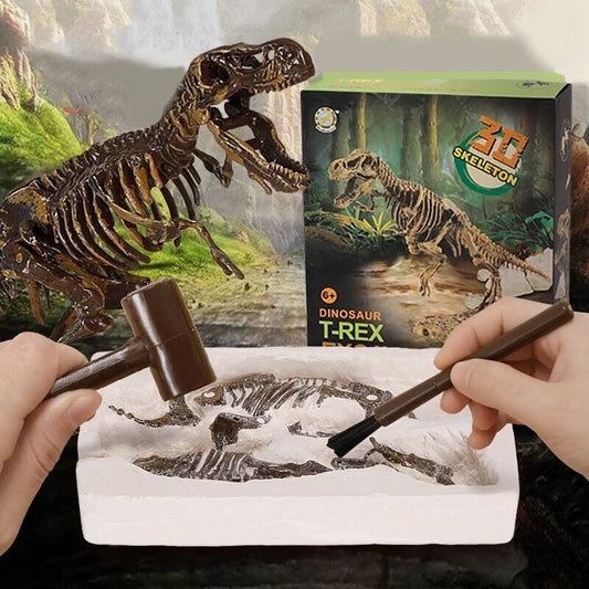 DINOFOSIL Aventura® - Kit de Excavación y Montaje de Dinosaurios 3D